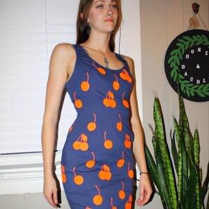 Anthropologie Cherry Dress